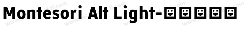 Montesori Alt Light字体转换